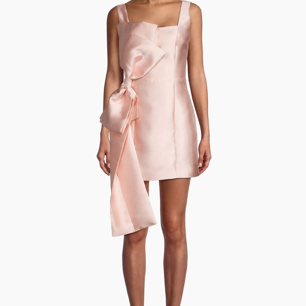 Elliatt Corsage Satin Bow Mini Dress